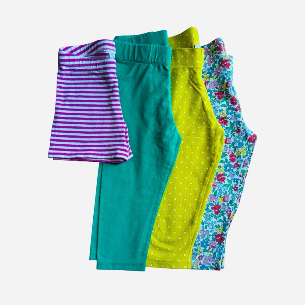 Mini Boden Kids Leggings Set - Purple, Teal, Yellow, Floral